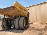 Back corner of Komatsu dump truck for Sale,Used truck for Sale,Used Komatsu truck in yard for Sale